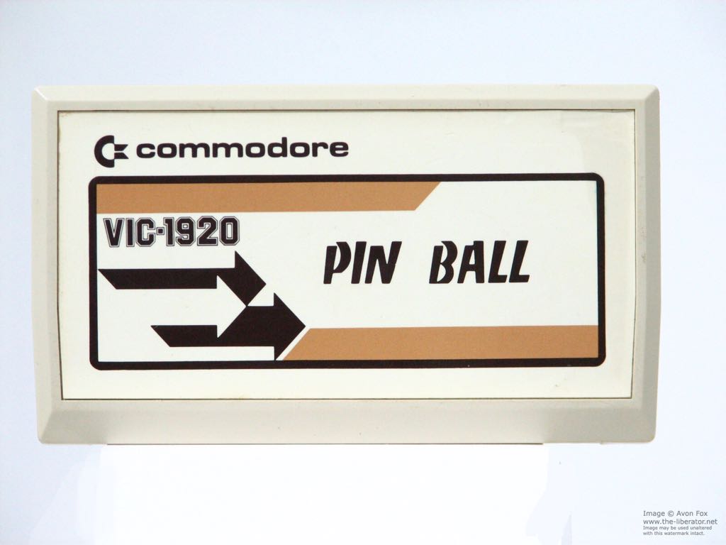 Pin Ball - Commodore Vic20 video game collectible - Main Image 1