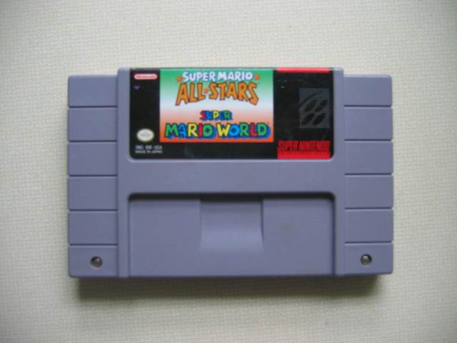 Super Mario All Stars & Super Mario World - Nintendo Super Nintendo Entertainment System (SNES) (Nintendo) video game collectible - Main Image 2