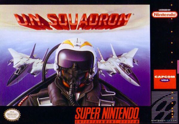 UN Squadron - Nintendo Super Nintendo Entertainment System (SNES) video game collectible - Main Image 1