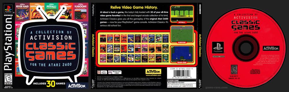 Activision Classics - Sony PlayStation (Activision - 1-2) video game collectible [Barcode 047875103818] - Main Image 3