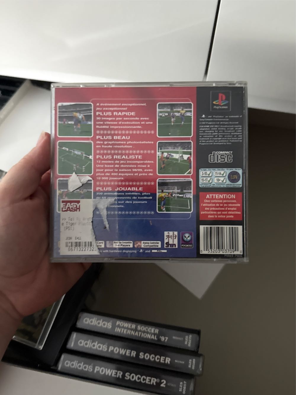 Adidas Power Soccer 98 - Sony PlayStation (Psygnosis - 1) video game collectible [Barcode 053203037090] - Main Image 3