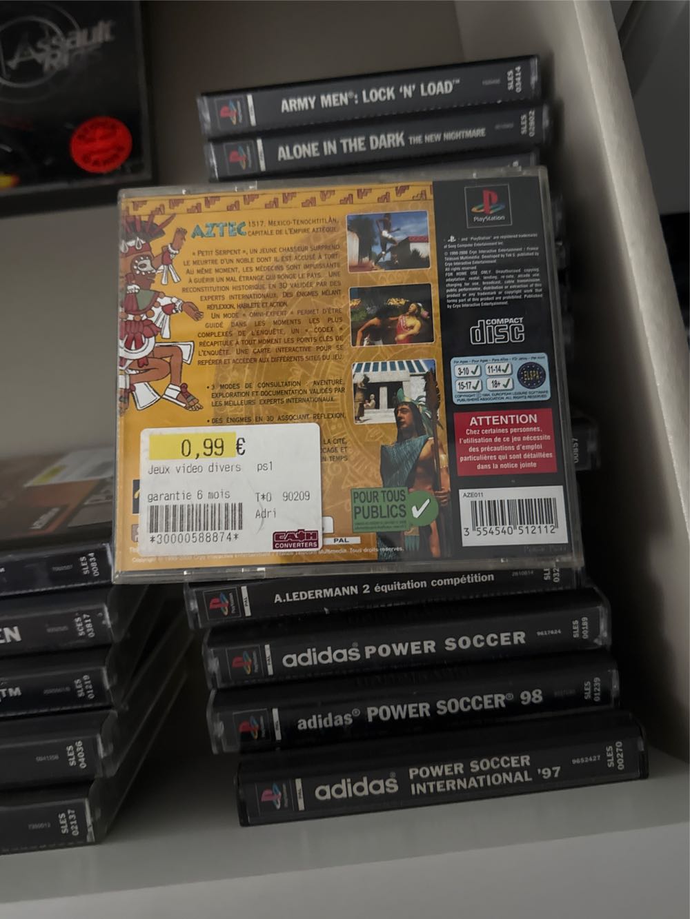 Aztec - Sony PlayStation video game collectible [Barcode 3554540512112] - Main Image 3