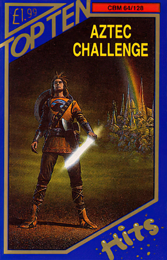 Aztec Challenge - Commodore 64 (Cosmi - 1-2) video game collectible - Main Image 2