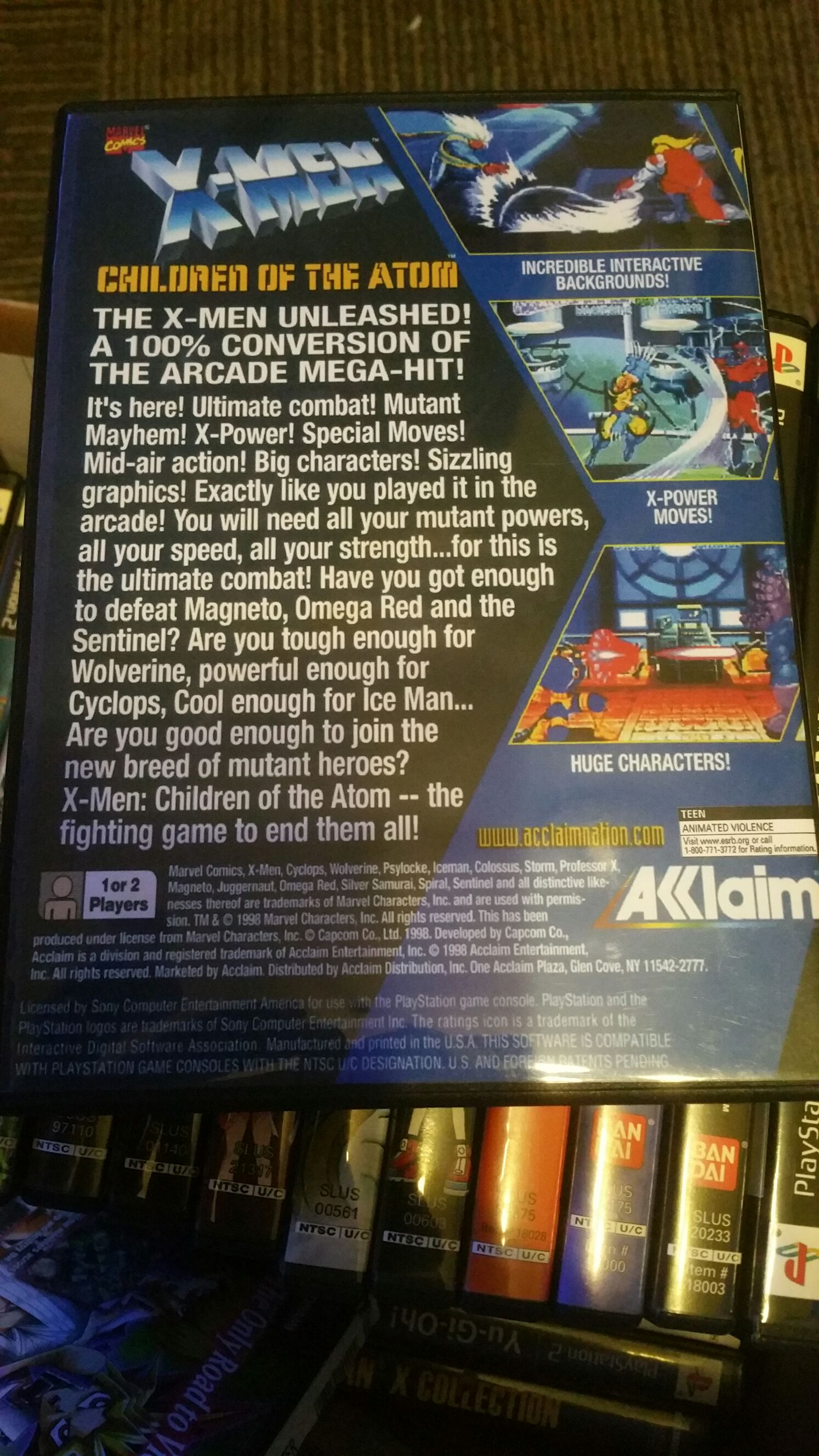 X-Men : Children of the Atom - Sony PlayStation (Akklaim) video game collectible - Main Image 2