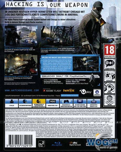 Watch Dogs - Plug and Play (Ubisoft - 1) video game collectible [Barcode 008888528050] - Main Image 2