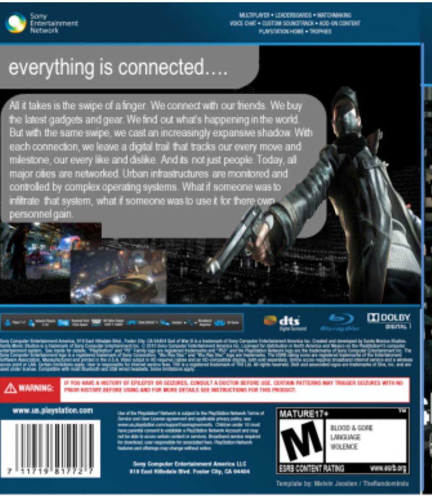 Watch Dogs - Sony PlayStation 4 (PS4) video game collectible - Main Image 2