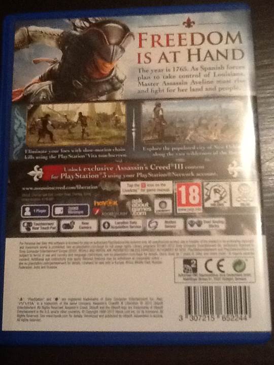 Assassins Creed III: Liberation - Sony PlayStation Portable (PSP) (Ubisoft - 1) video game collectible [Barcode 3307215652244] - Main Image 2