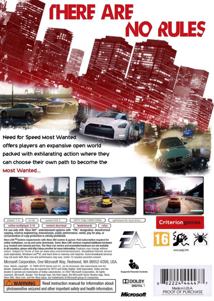 Need For Speed - Most Wanted Limited Edition - PC (Electronic Arts) video game collectible [Barcode 014633197471] - Main Image 2