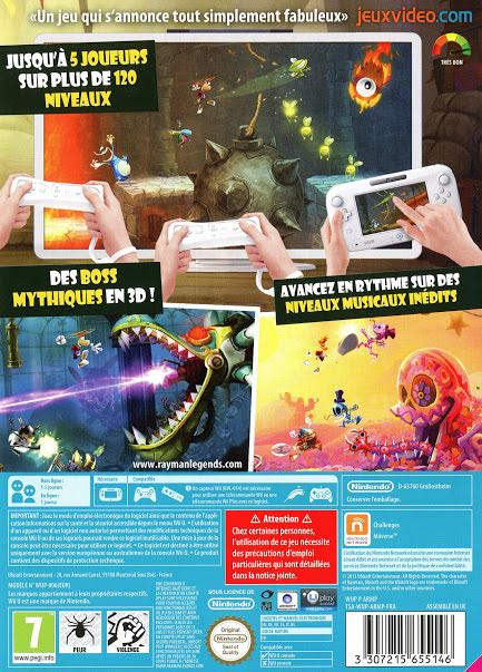 Rayman Legends - Nintendo Wii U (Ubisoft - 5) video game collectible [Barcode 3307215655146] - Main Image 2