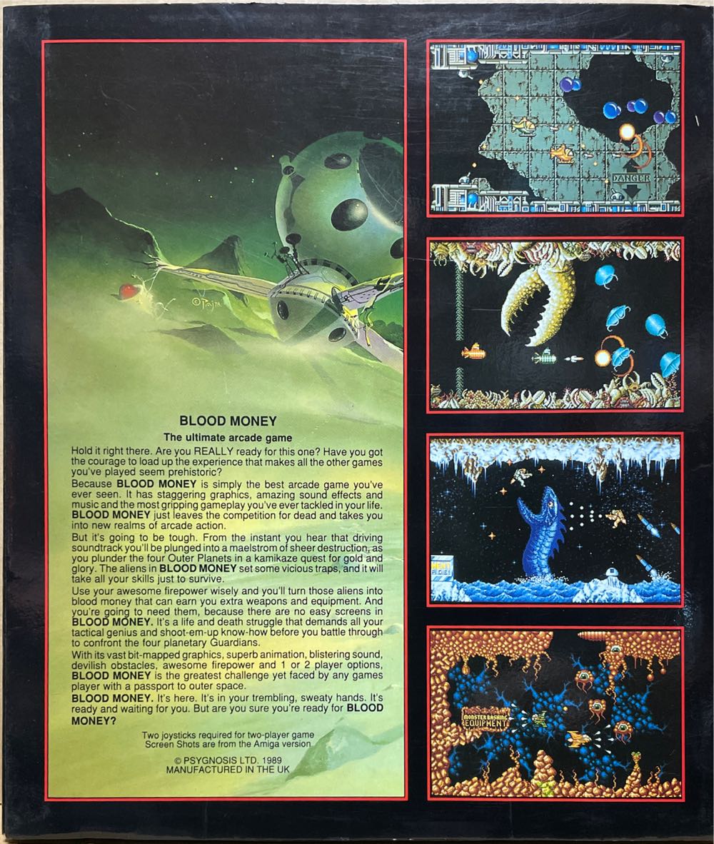 Blood Money - Commodore Amiga video game collectible - Main Image 2
