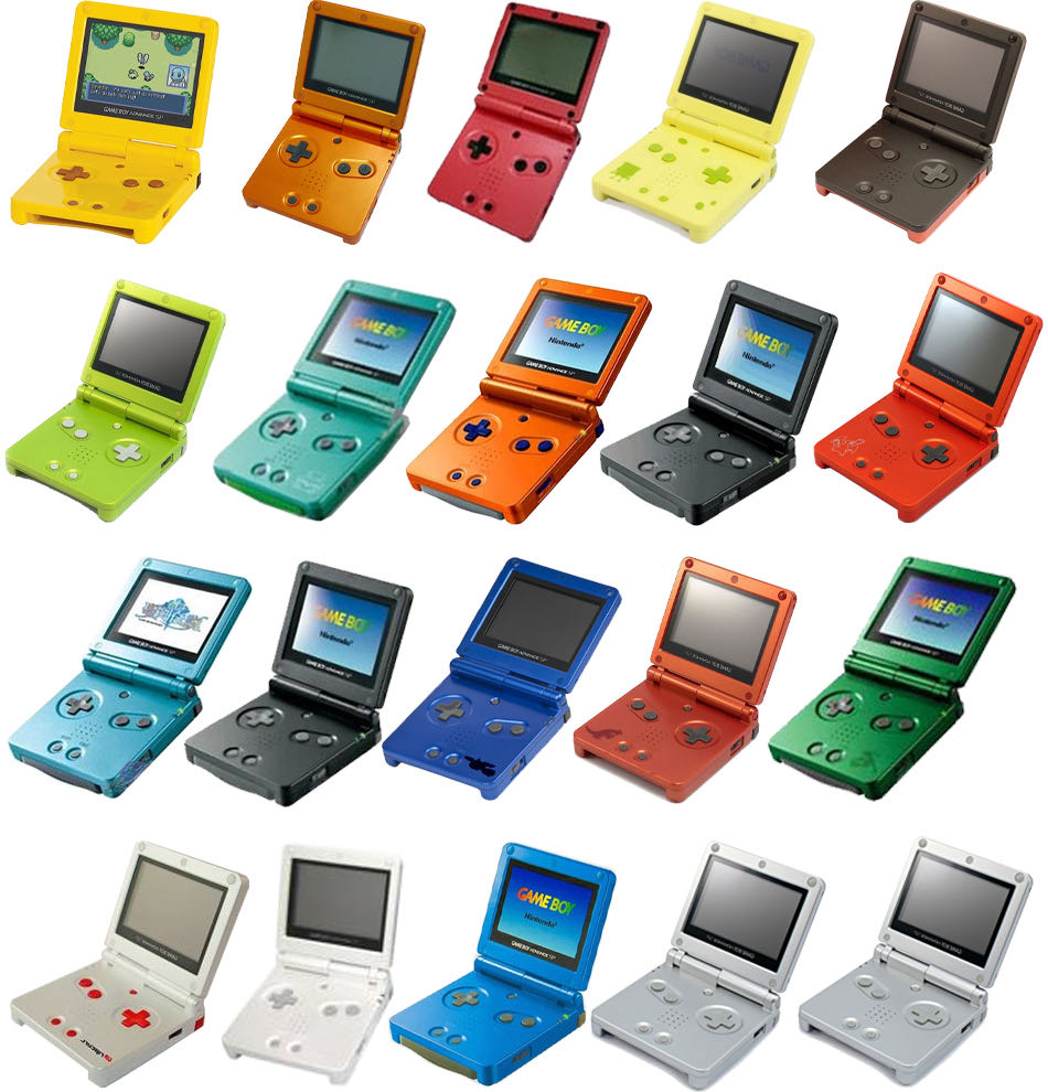 (2003) Gameboy Advance SP - Nintendo Game Boy Advance (GBA) video game collectible - Main Image 2