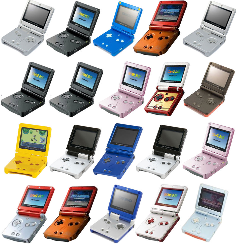 (2003) Gameboy Advance SP - Nintendo Game Boy Advance (GBA) video game collectible - Main Image 3