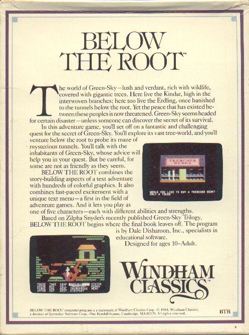 Below The Root - Commodore 64 (Windham Classics - 1) video game collectible - Main Image 2
