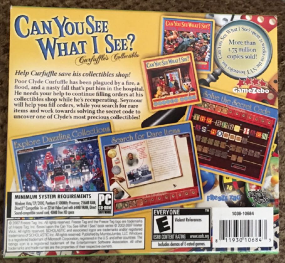 Can You See What I See - PC video game collectible [Barcode 811930106843] - Main Image 2