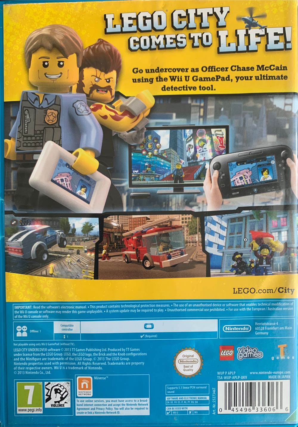 Lego City Undercover - Nintendo Wii U (Nintendo - 2) video game collectible [Barcode 045496336066] - Main Image 2