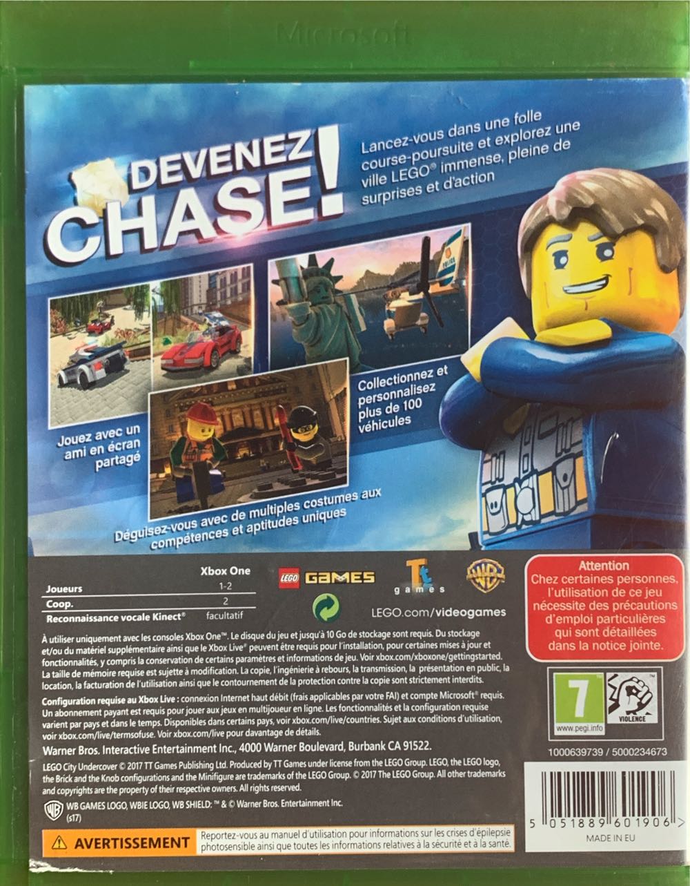 LEGO City Undercover Remastered - Microsoft Xbox One (Warner Bros. Games/TT Games/The LEGO Group - 2) video game collectible [Barcode 5051889601906] - Main Image 2