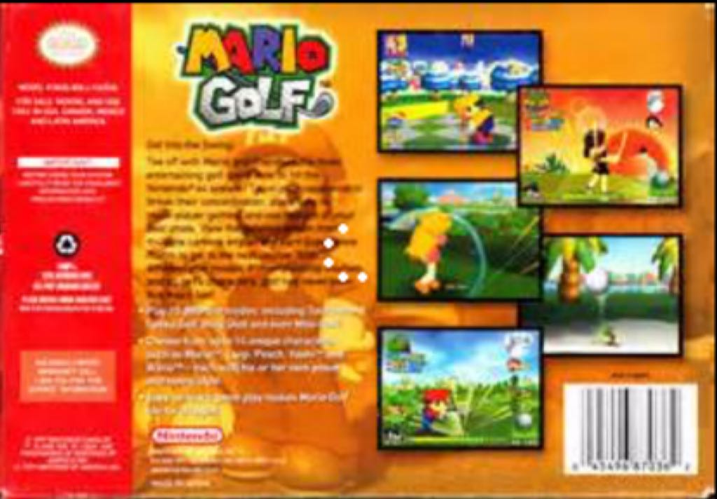 Mario Golf - Nintendo 64 (N64) (Nintendo) video game collectible - Main Image 2