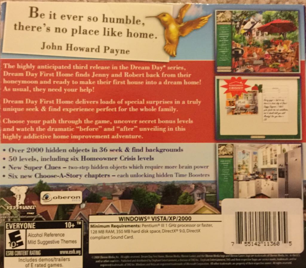 Dream Day First Home - PC video game collectible [Barcode 755142113605] - Main Image 2