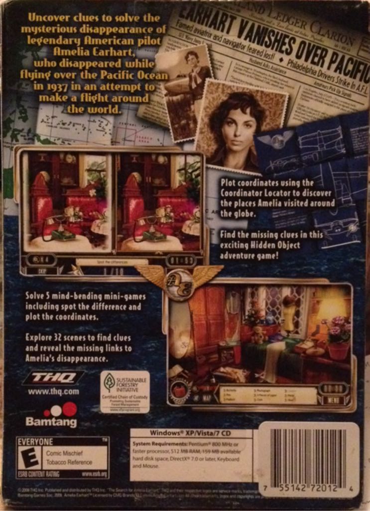 The Search For Amelia Earhart - PC (THQ) video game collectible - Main Image 2