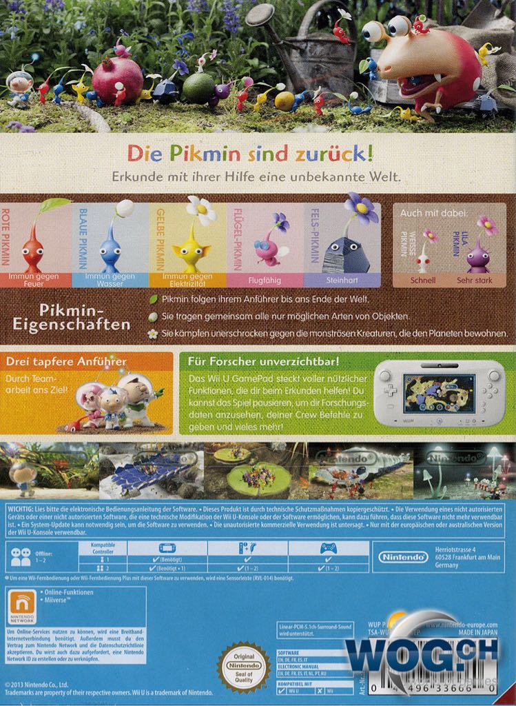 Pikmin 3 - Nintendo Wii U (Nintendo - 1-2) video game collectible [Barcode 045496331900] - Main Image 2