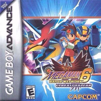 Megaman Battle Network 6 Cybeast Falzar - Nintendo Game Boy Advance (GBA) (Capcom) video game collectible - Main Image 1