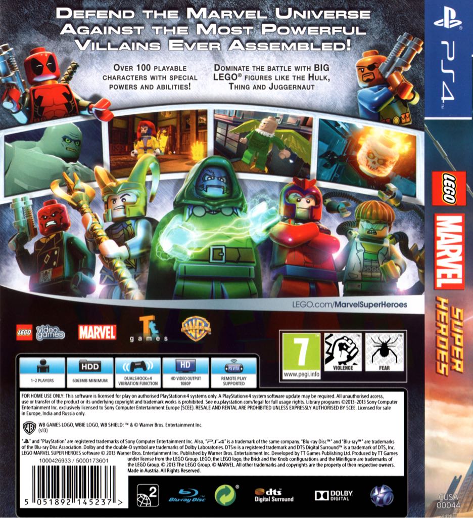 Lego Marvel Avengers - Sony PlayStation 3 (PS3) (Traveler’s Tale) video game collectible [Barcode 883929474103] - Main Image 2