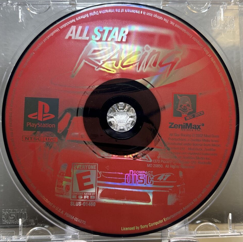 All Star Racing - Sony PlayStation (Mud Duck - 1) video game collectible [Barcode 093155122109] - Main Image 3