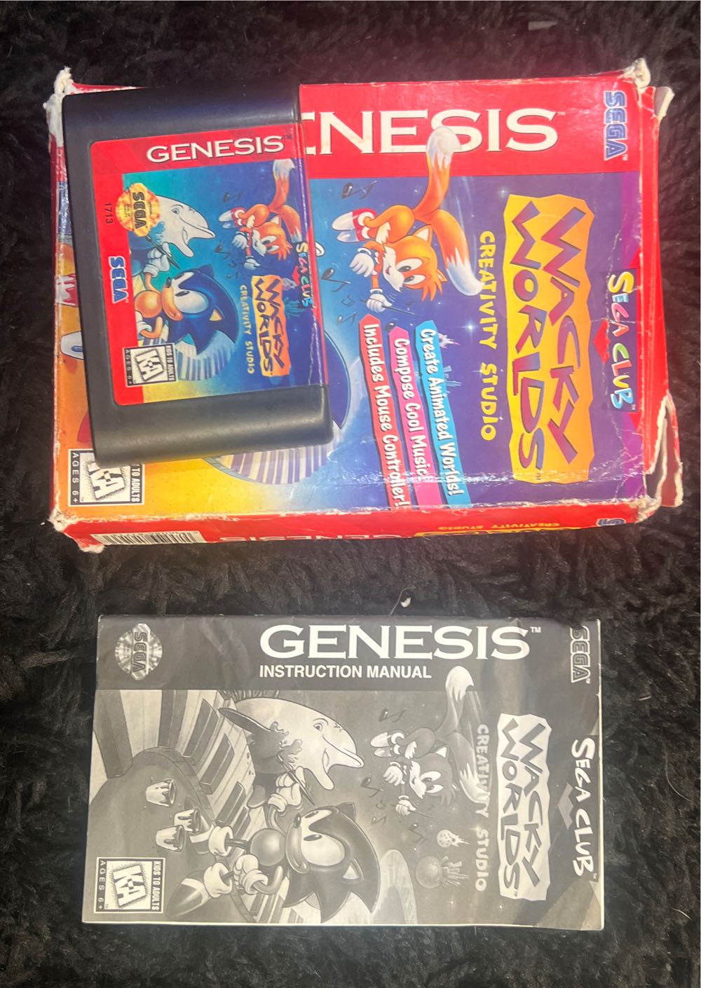 Wacky Worlds Creativity Studio - Sega Genesis (Mega Drive) (Sega - 1) video game collectible [Barcode 010086817133] - Main Image 3