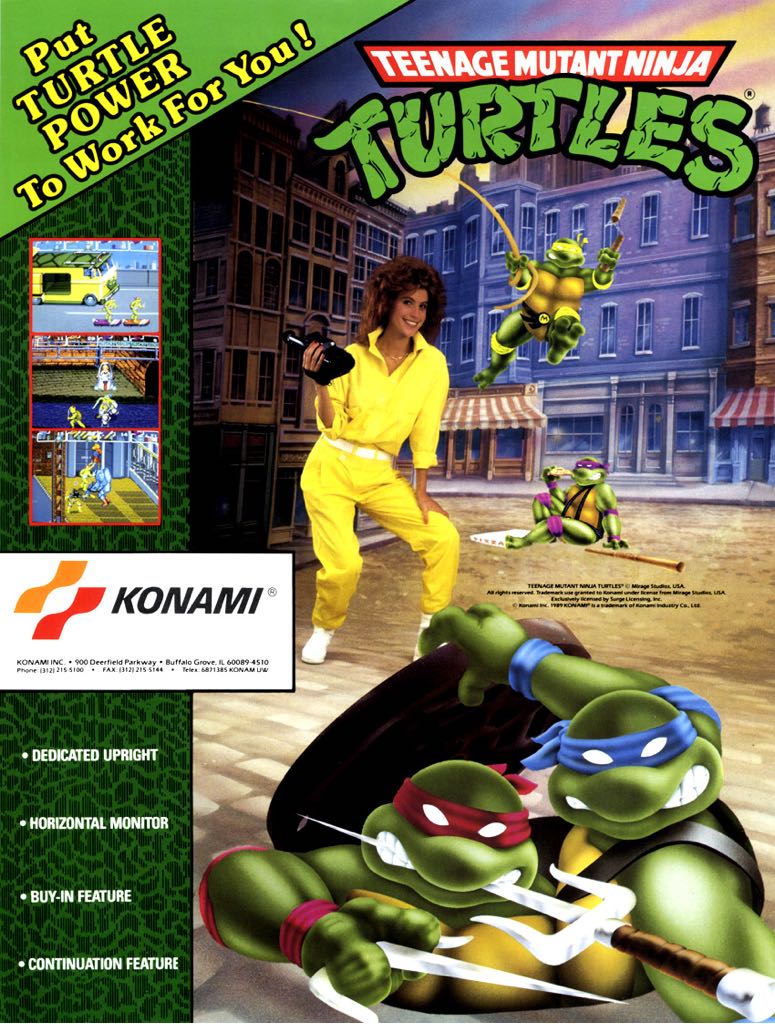 Teenage Mutant Ninja Turtles 1989 Classic Arcade - Microsoft Xbox 360 (Konami) video game collectible - Main Image 2