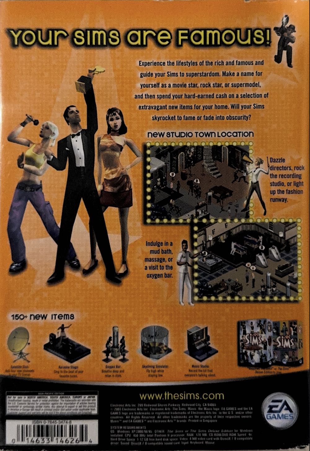 The Sims: Superstar Expansion Pack - PC (Electronic Arts/EA Games - 1) video game collectible [Barcode 014633146264] - Main Image 2