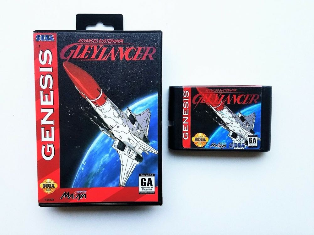 Advanced Busterhawk GleyLancer グレイランサー (Reproduction) - Sega Genesis (Mega Drive) (Masaya - 1) video game collectible - Main Image 4