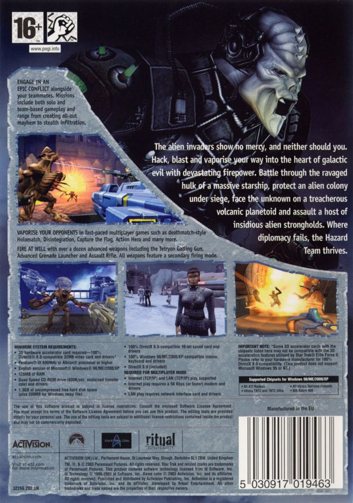 Star Trek: Elite Force II - {Exclusive Limited Edition} - Valve Steam (Activision - 1) video game collectible [Barcode 047875322691] - Main Image 2