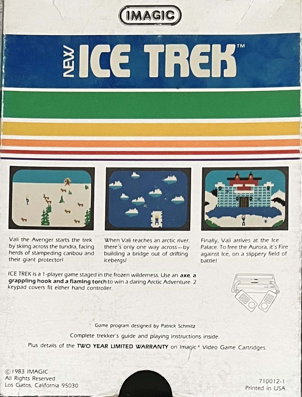 Ice Trek - Intellivision (Imagic - 1) video game collectible - Main Image 2