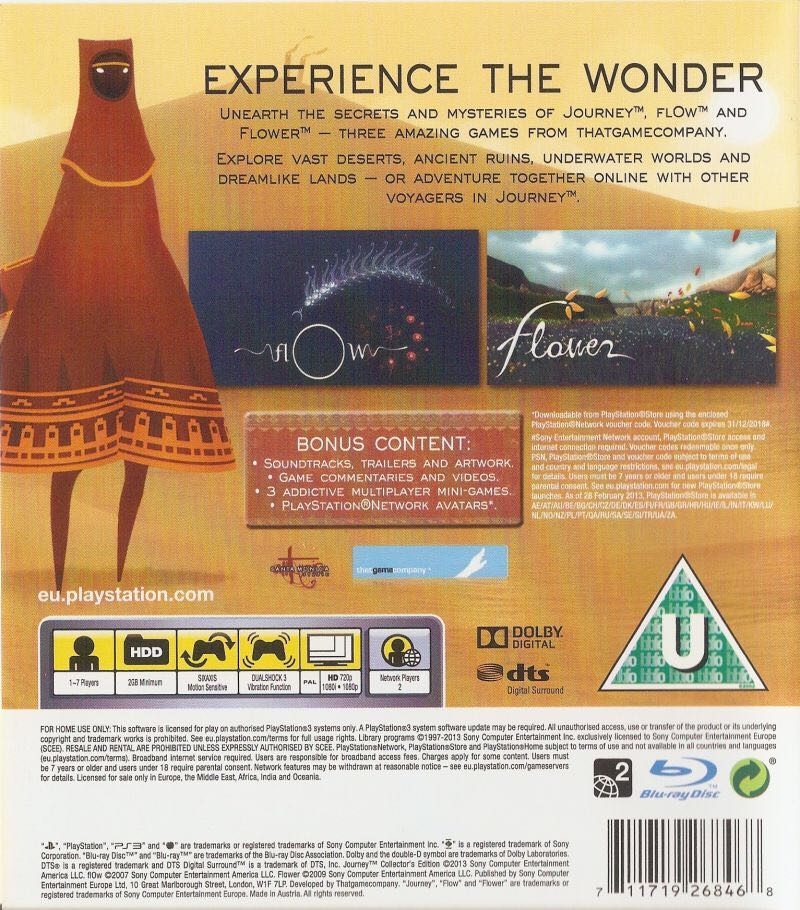 Journey (Digital) - Sony PlayStation 4 (PS4) (Sony Computer Entertainement Europe - 1) video game collectible [Barcode 711719841739] - Main Image 2