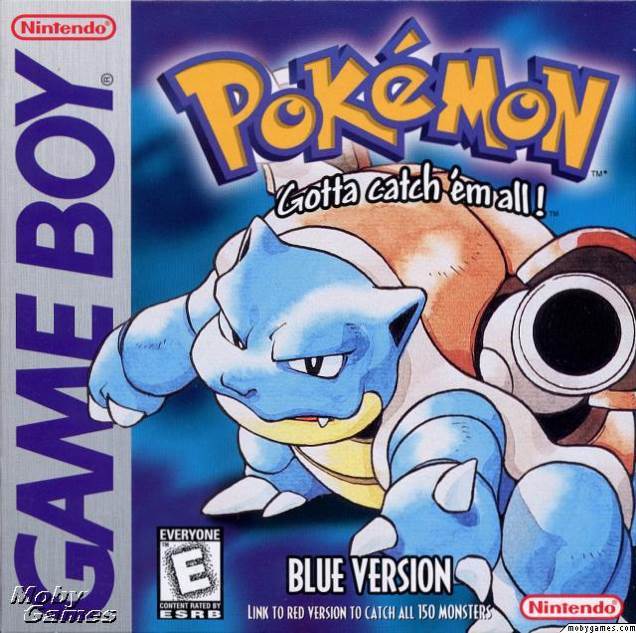 Pokemon Blue Cover - Nintendo Game Boy Color video game collectible - Main Image 1
