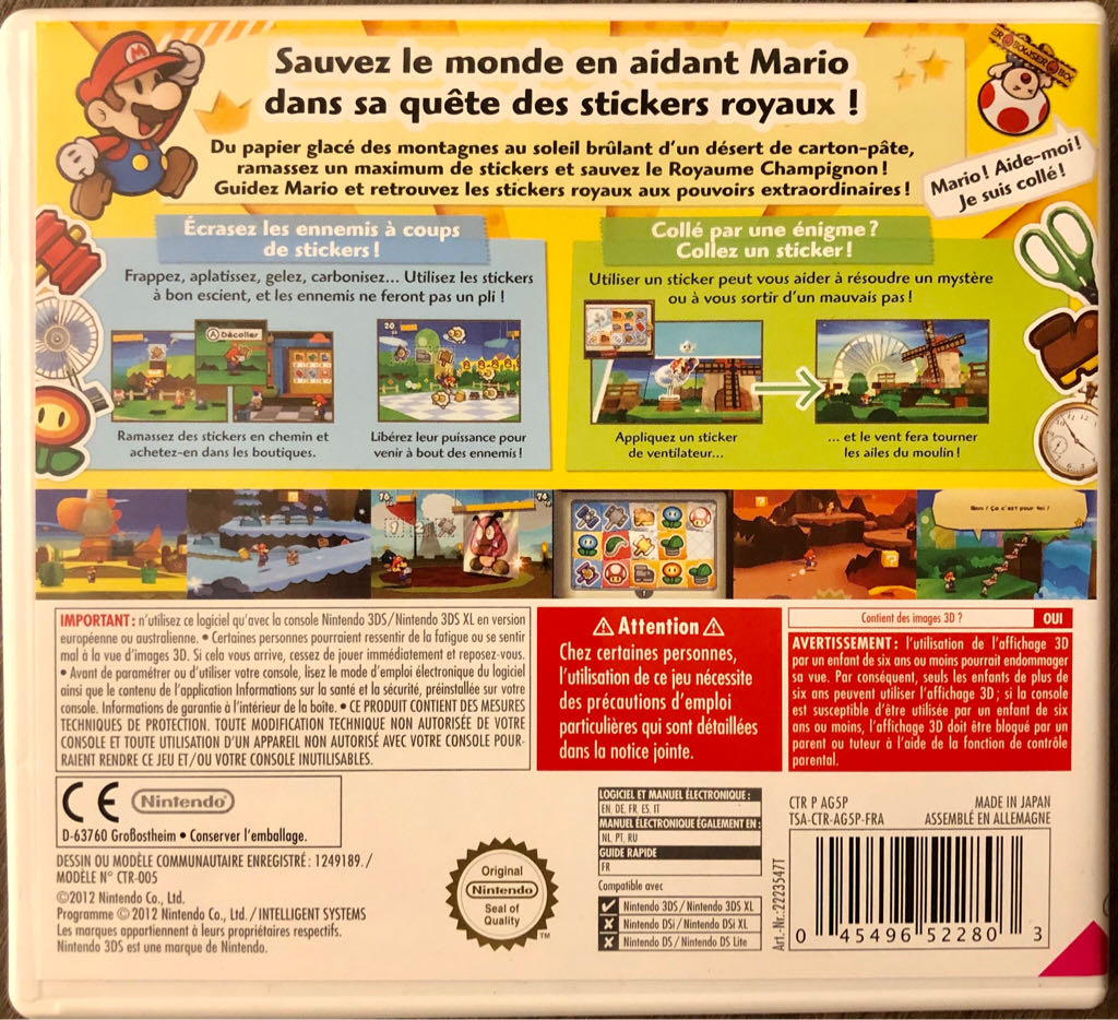 Paper Mario: Sticker Star - Nintendo 3DS (Nintendo - 1) video game collectible [Barcode 045496522803] - Main Image 2