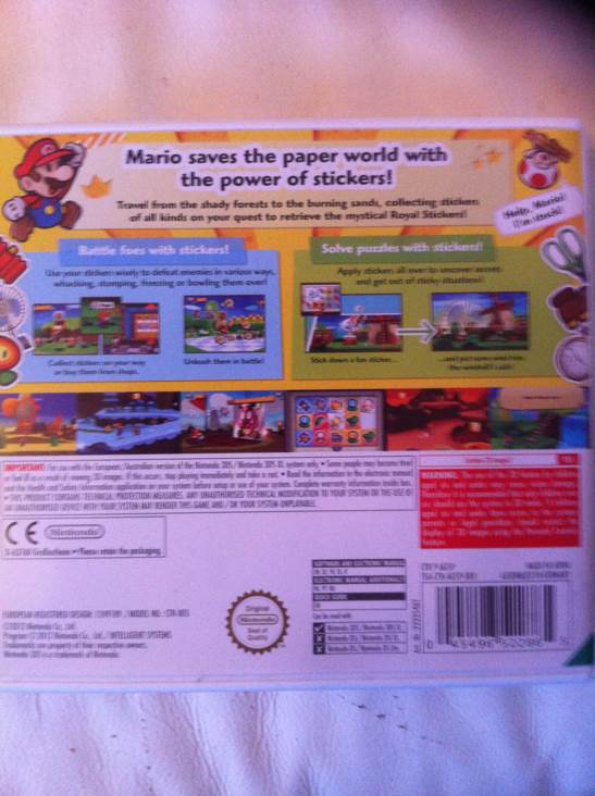 Paper Mario: Sticker Star - Nintendo 3DS (Nintendo - 1) video game collectible [Barcode 045496522865] - Main Image 2