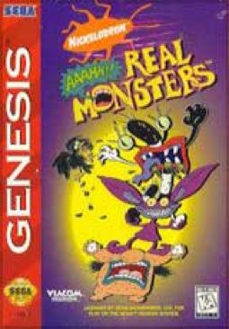Aaahh!!! Real Monsters - Sega Genesis (Mega Drive) (Viacom New Media - 1) video game collectible [Barcode 040824211008] - Main Image 1