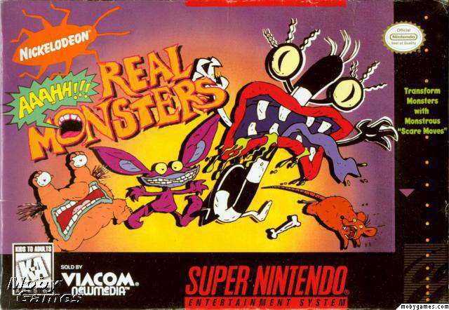 Aaahh!!! Real Monsters - Nintendo Super Nintendo Entertainment System (SNES) (Viacom - 1) video game collectible - Main Image 1