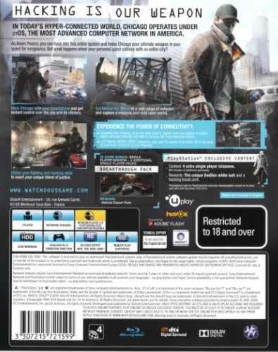 Watch Dogs - Sony PlayStation 4 (PS4) (Ubisoft - 1) video game collectible [Barcode 5787127787063] - Main Image 2