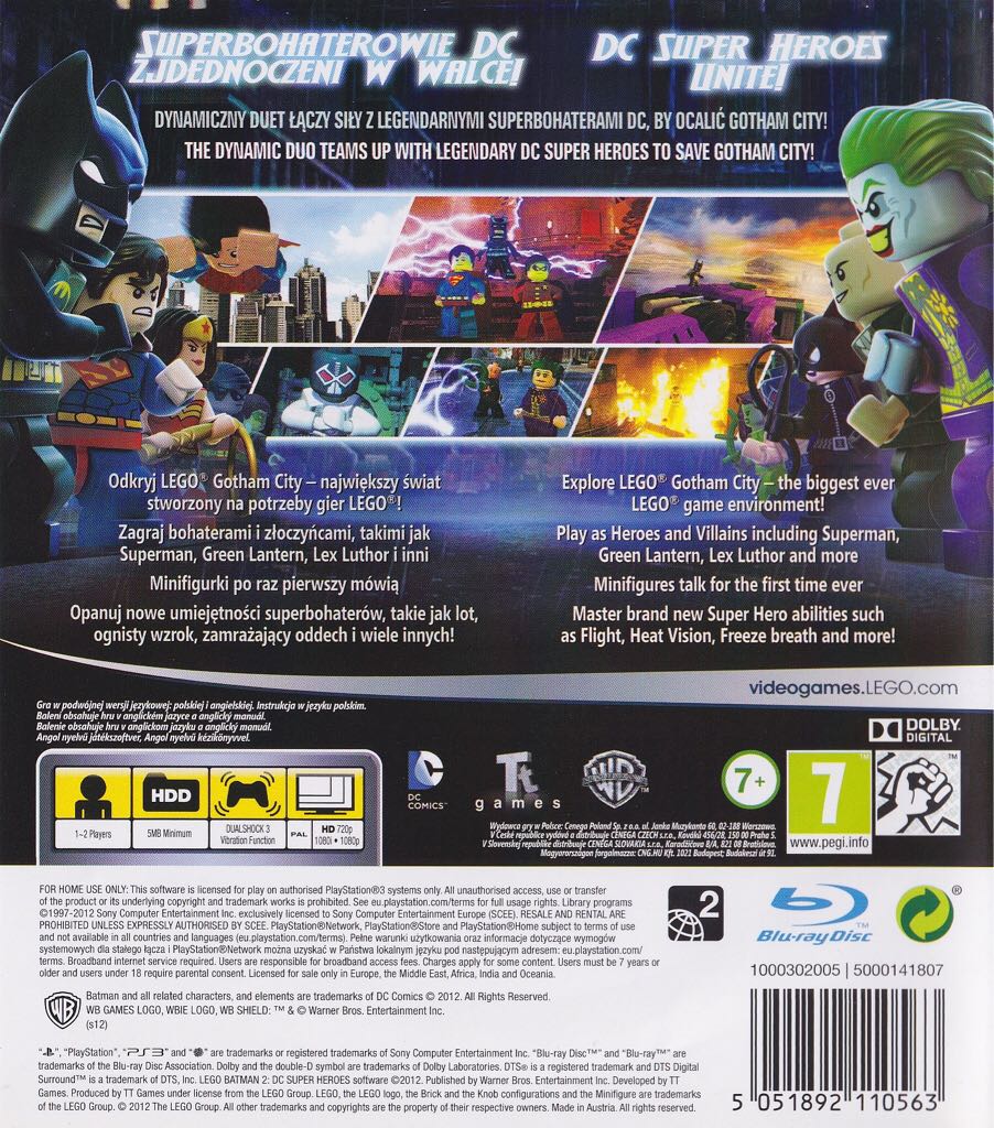 LEGO Batman 2: DC Super Heroes - Sony PlayStation 3 (PS3) (Warner Bros. Interactive - 1 - 2) video game collectible [Barcode 5051892110563] - Main Image 2