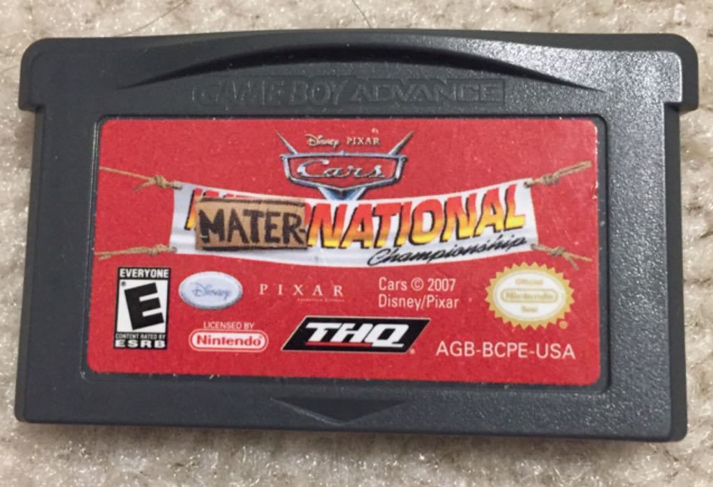 Cars Mater-National Championship - Nintendo Game Boy Advance (GBA) video game collectible - Main Image 1