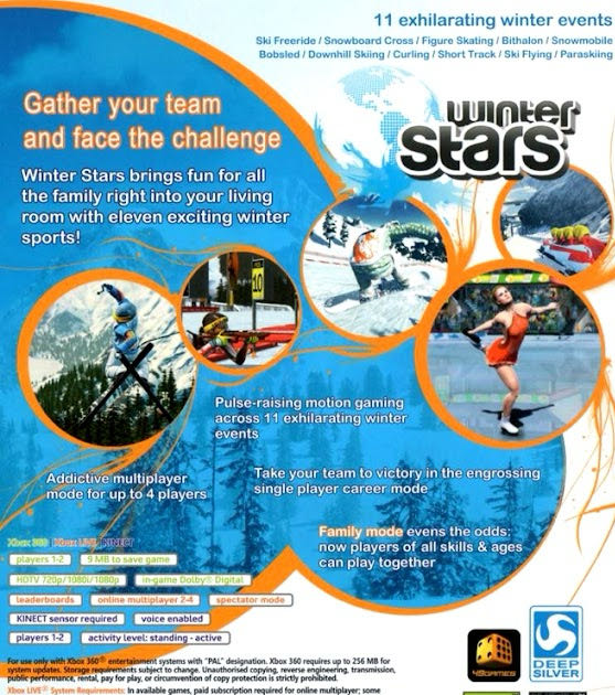 Winter Stars - Microsoft Xbox 360 (Deep Silver - 1-2) video game collectible [Barcode 4020628508777] - Main Image 2