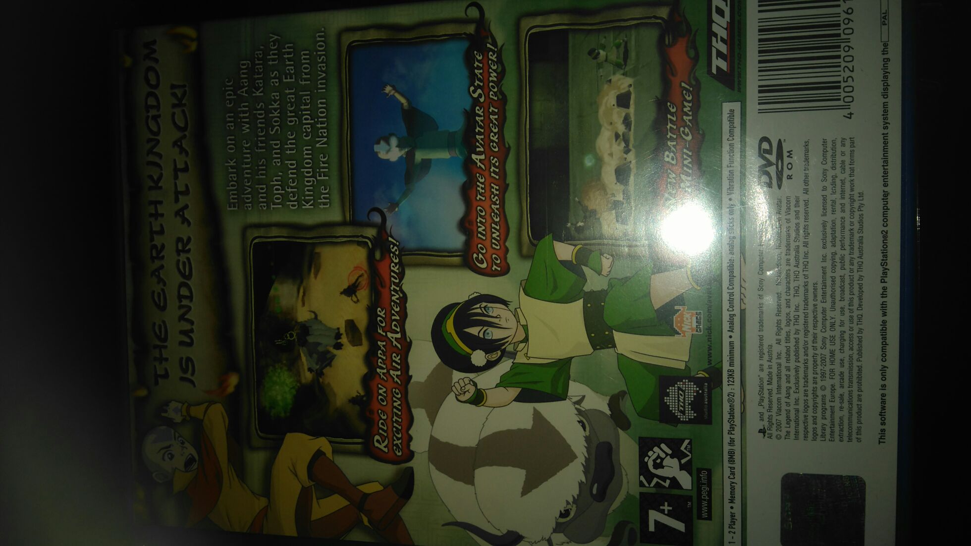 Avatar: The Legend Of Aang - The Burning Earth - Sony PlayStation 2 (PS2) (THQ - 2) video game collectible [Barcode 4005209096126] - Main Image 2