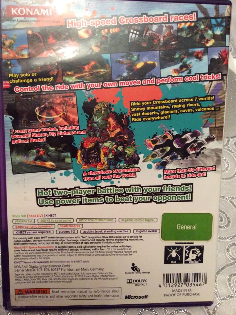 Crossboard 7 - Microsoft Xbox 360 (Konami - 1-2) video game collectible [Barcode 4012927035467] - Main Image 2