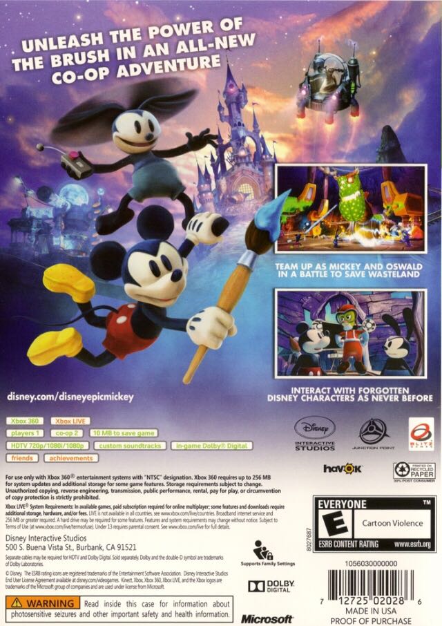 Epic Mickey 2: The Power Of Two - Sony PlayStation 3 (PS3) video game collectible - Main Image 2