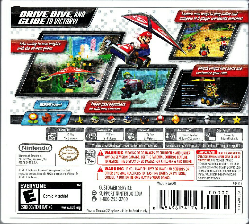 Nintendo 3DS - Mariokart 7 - Nintendo 3DS video game collectible - Main Image 2