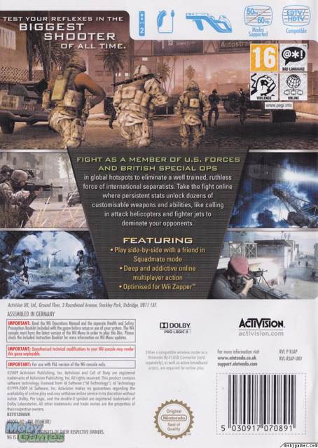 Call Of Duty: Modern Warfare [reflex edition] - Nintendo Wii (Activision) video game collectible - Main Image 2