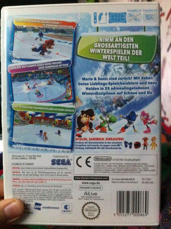 Mario & Sonic bei den Olympischen Winterspielen - Nintendo Wii video game collectible - Main Image 2