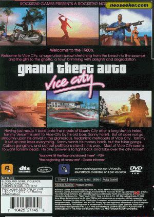 GTA : Vice City - Sony PlayStation 2 (PS2) video game collectible - Main Image 2